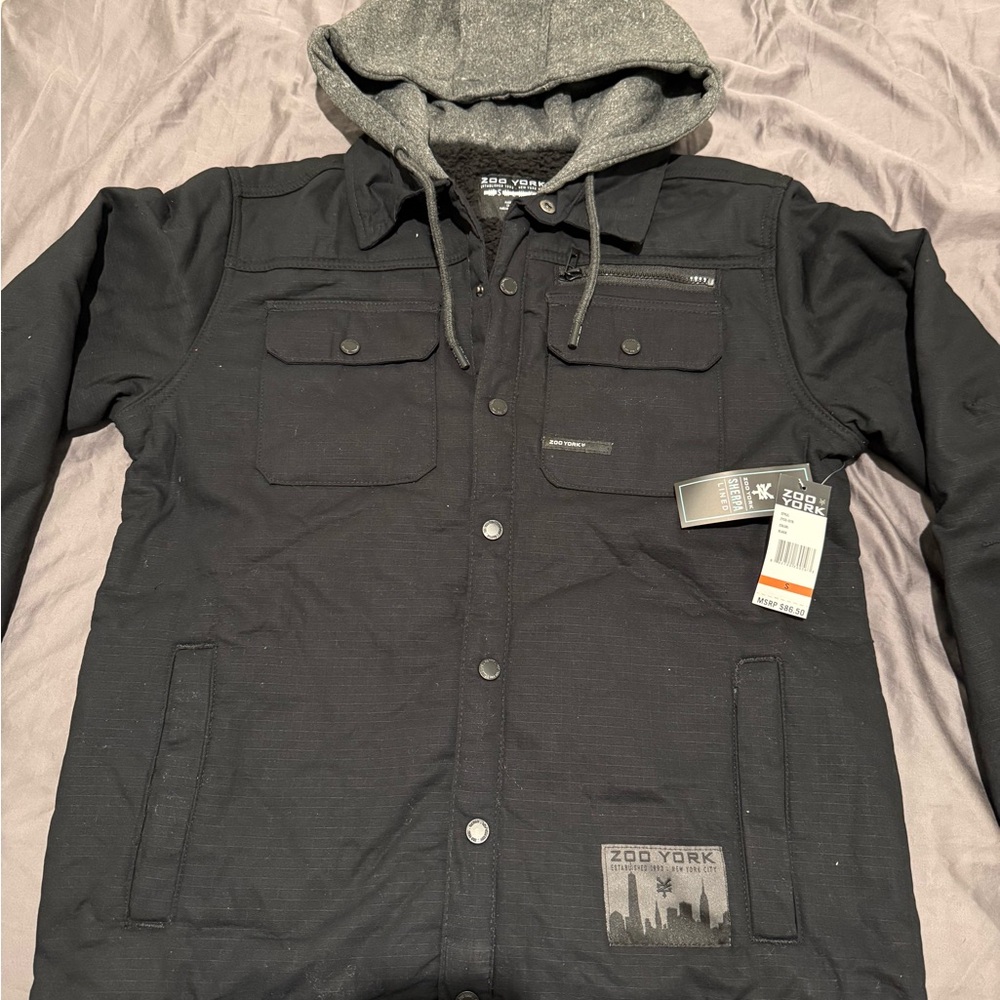 Zoo York Black Jacket with Gray Hood